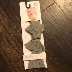Baby Bling Bows Gray knot